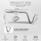 Gray Superior Leather Car Seat Back Headrest Hook, Auto Seat Hook Hangers Interior Accessories for Purse Coats Umbrellas Grocery Bags Handbag, 2-Pack