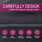 Car Seat Towel Covers Front Seats Protector for Gym and Workout, Automotive Washable Driver Cars Seat Sweat Cover for Dog, Compatible with Tesla Model Y Juniper/3/X/S (Fleece Black, 1Pcs)