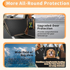 Dog Car Seat Cover for Back Seat Larger,Waterproof Oxford cloth Hard Bottom Car Seat Cover for Dogs,Nonslip Backseat Dog Cover with Upgraded Door Protection Flap,Dog Hammock for Full Size Truck55×30in