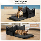 Dog Car Seats for Small Medium Dogs Under 35lbs, Waterproof PU Leather Dog Booster Seat with Detachable Cover, Thickened Memory Foam Pet Car Seat with Safety Belt and Storage Pockets