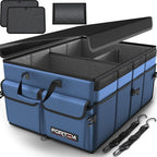 Trunk Organizer For SUV Car Trunk Organizer, Foldable Storage, Car Accessories for Women Men, Collapsible Bag, 600D Oxford, Non Slip Bottom, Straps, Soft Cover (50L)