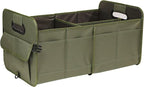 AOKJOY Car Trunk Organizer, Green, Foldable, Non-slip, Adjustable, Multiple Compartments, 600D Oxford Cloth Material