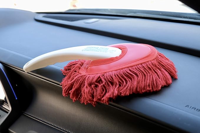 The Original California Car Duster Detailing Kit with Plastic Handle, Model Number: 62445, Red