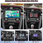 8 Core 6GB+128GB Car Radio Stereo Screen for Honda Civic 2016-2021 | QLED Touch Screen, Carplay&Android Auto&Mirror Link,FM&AM Radio,GPS Navigation,Bluetooth,Back-up Camera,Android 15