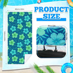 Car Seat Towel Covers with Storage Bag, 63 x 32 Inch Universal Non Slip Waterproof Sweat Protector for Car Truck, Gym Swimming Running, Machine Washable(2 Pack,Floral Hibiscus)