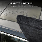 2-Pack 24" x 36" 11.8" x 11.8" Twisted-Loop Car Drying Towel 1500GSM Microfiber Cleaning Cloth for Car Trucks Motorcycles Streak Free Lint Free Ultra Absorbent Washing Cloth for Kitchen Window (Grey)