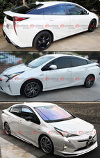 Smoke Tinted Low Profile Window Visor Rain Guard Deflector with Compatible for 2016-2022 Toyota Prius