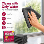 Genie Magic Cleaning Cloth 5 Pack, XXL Microfiber Magic Cloth for Stainless Steel, Glass, Mirrors, Windows, Kitchen, Bathroom, Car & Screens, Reusable Lint Free Streak Free Cleaning Towels (15 PCS)
