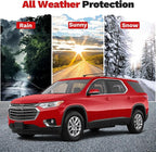 Traverse Rain Guards - Window Visors for Chevrolet Chevy Traverse 2018-2023, Outside-Mount Tape-On Side Window Wind Deflectors for Traverse Accessories, Vent Visors Shades Rainproof Black 4PCS