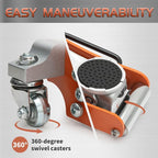 Low Profile Floor Jack, 2 Ton Aluminum and Steel Hydraulic Car Jack with Dual Pump System, Rapid Lift, Orange