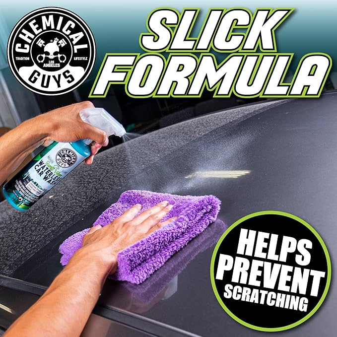 Swift Wipe Sprayable Waterless Car Wash Spray - Spray and Wipe to Safely Clean and Shine Cars, Trucks, Motorcycles, RV & More, High Lubrication Formula, 16 oz
