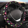 Cartoon Colorful Owl Steering Wheel Cover Auto Steering Wheel Protector Anti-Slip Breathable and Sweat Absorption Universal Car Accessories15 inch Fit Auto SUV Sedan Vans Trucks