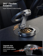 Fits iPhone 16/16 Pro Max MagSafe Car Mount, [All Metal & 360° Adjustment] Magnetic Phone Holder for Car with N55 Strong Magnets, Car Mount for iPhone 16 15 14 13 12 & MagSafe Case, Space Gray