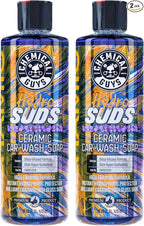 HydroSuds Ceramic Shine High Foaming Car Wash Soap (Works with Foam Cannons, Foam Guns or Bucket Washes) For Cars, Trucks, SUVs, RVs & More, 16 fl oz, Berry Scent, 2 Pack