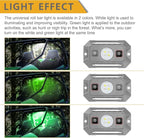 UTV Dome Light with Switch, Universal Roll Bar Mount LED Lights Roll Cage Map Light Interior Lights for UTV ATV Golf Cart Trucks Bed RZR Polaris Off-Road - White/Green
