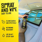 2in1 Boat Glass Cleaner & Anti-Fog Spray | Boat Cleaner for Glass, Windows, & Electronic Screens | Lemon Drop Scent | Marine Detailing & Cleaning Supplies, Accessories | Made in USA (16oz)