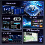 4+64G for Toyota Yaris 2008-2011 Android Car Stereo, 9 Inch Touchscreen Radio with Carplay/Android Auto/GPS Navigation/WiFi/Bluetooth/DSP/FM RDS+ AHD Backup Camera