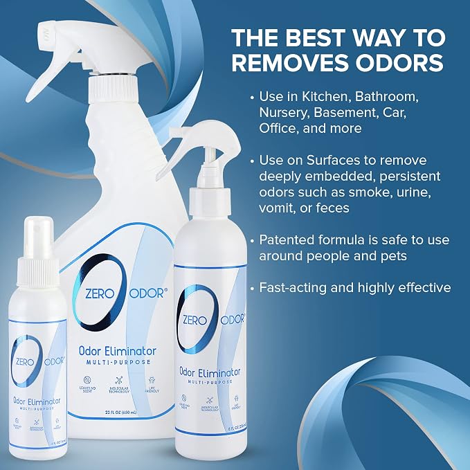 Multi-Purpose Strong Odor Eliminator for Home, Office, Car, Bathroom, Hotel, Room Deodorizer, and Odor Neutralizer, (Kit)
