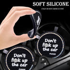2PCS Bling Crystal Rhinestone Cup Holder Coaster – 2.75 Inch Anti-Slip Auto Insert Cup Coaster – Sparkling Interior Decor Accessories for Cars & Vehicles (Black & Colorful)