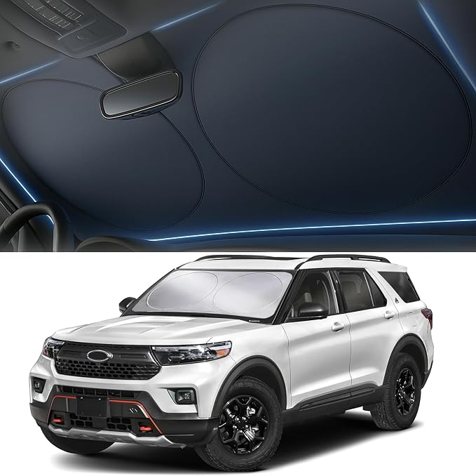 Windshield Sun Shade, Foldable Car Window Shades, 280T Visor Shade