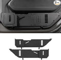 Metal Front Door Pocket Storage Box Compatible with 2018-2025 Jeep Wrangler JL 2/4 Door 4XE Gladiator JT, Car Side Insert Organizer Box Interior Accessories Replaces Weak Saggy Net -2PCS