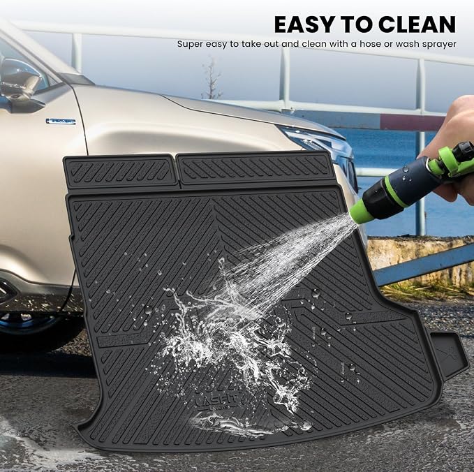 Floor Mats & Backrest & Cargo Mats for Subaru Forester 2026 2025 (Fit Hybrid, Not for Gas), All Weather TPE Custom Fit Easy Clean for Forester Hybrid 2025 2026 Car Accessories Trunk Liners