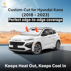 Windshield Sunshade Compatible for Hyundai Kona 2018-2021 2022 2023, Sun Visor for Front Windshield & Window Sun Shade Cover, UV Heat Blocker & Protector, Car Accessories