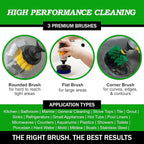 Medium Attachments for Cleaning Tile, Grout, Dishes, Pots, Pans, Air Fryers, and Boat Hulls - Cordless Power Spin Scrubber Drill Attachment - Electric Dish Scrubber Spin Brushes