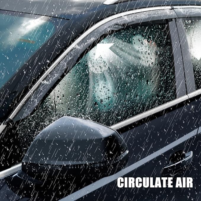 Smoke Tinted Tape-On Side Window Visor Designed for Toyota Sienna 2021 2022 2023 LE XLE XSE Limited Platinum Shatterproof Window Deflectors 4 pcs