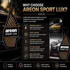 SL-Gold-12 Sport LUX Cardboard Air Freshener, Gold, 12 Pack