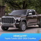 Side Window Deflectors for Toyota Tundra Crew Max 2022-2026 Window Visors Rain Guards, Vent Shade for Fresh Air, Rain & Snow Protection, Wind Noise Reduction-4PCS