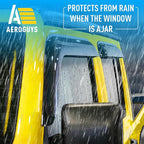 Extra Durable Window Deflectors Tape-On Window Visors Rain Guards Fit for Jeep Gladiator 2020-2026, Sun Visors, Wind Vent for Shades, Exterior Car Accessories - 4pcs. AG0545