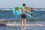 Kids Beach Towel - 100% Cotton Super Soft Absorbent Bath Towel, 28" x 58" Inch Lightweight for Travel, Official Licensed Product, Blue - Star Wars Mandalorian