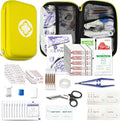 276PCS Hiking First Aid Kit for Home Personal Emergency Supplies Compact Bag for Backpack, First Aid Essentials Survival Kit for Business Travel Car Yellow