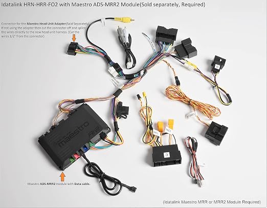 Maestro HRN-HRR-FO2 SWC & Factory Amp Retention Harness for Select Ford 2011+ (ADS-MRR or ADS-MRR2 Module Required)