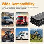 Sixzoo 30 PCS Tire Plugs Heavy Duty, 8" X 0.24" Tire Repair Plugs, Rubber Tires Plug, Tires Repair Strings for Tubeless Puncture Car, RV, SUV, ATV, Motorcycle, Truck,Tractor (Black)