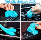 Car Cleaning Gel Detailing Kit - Automotive Dust Crevice Cleaner Slime for Auto Interior Detail Removal - Putty for Keyboard Cleaning and Car Accessories