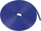 Vehicle Door Edge Guard, 16.4ft U Shape Rubber Edge Trim Seal Strip Protector Universal for Car Truck ATV Boat Multifunctional No Glue PVC Iron Blue
