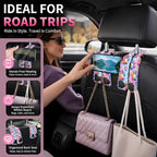 Car Seat Back Storage Hook, Funny Car Purse Hook, Cute Vehicle Storage Organizer for Purses Handbags Cute Pastel Paw