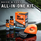 Glass Restore & Repel Kit, Two Step Regimen for Car Windshield, Includes Polishing Compound, Ceramic Sealant, Precision Applicator Tool, and 2 Reusable Sponges