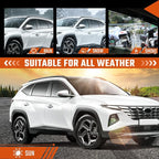 in-Channel Rain Guards Fit for Hyundai Tucson 2022 2023 2024 2025 2026, Durable Side Windows Rain Guard Wind Deflectors 2022-2026 Tucson Rain Guard Black 4 PCS