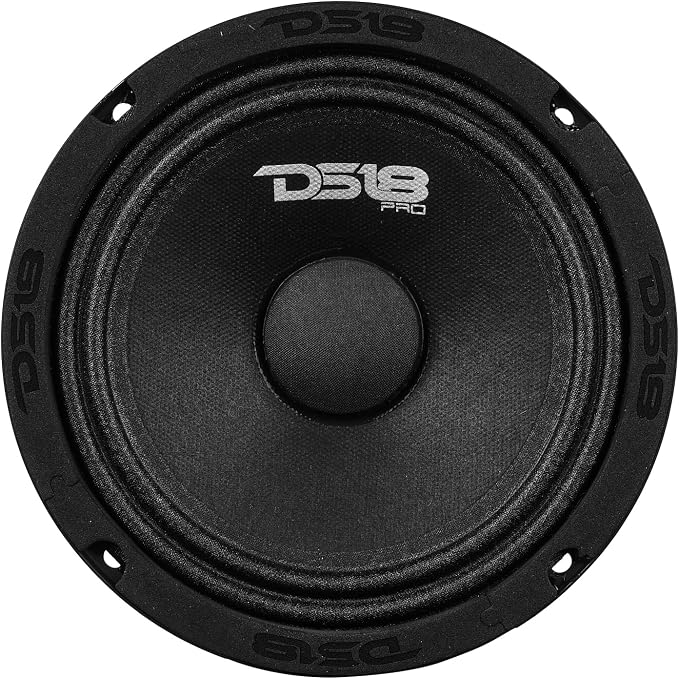 PRO-GM6.4 Loudspeaker - 6.5", Midrange, Black Steel Basket, 480W Max, 140W RMS, 4 Ohms - Premium Quality Audio Door Speakers for Car or Truck Stereo Sound System (1 Speaker)