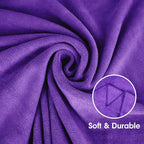 Microfiber Bath Towels, 2 Pack, 30" x 60", Large Microfiber Towel for Body, Oversized, Ultra Soft, Super Absorbent, Fast Drying, Perfect for Bathroom, Shower, Sauna, Yoga, Gym, Violet