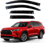 KPY Rain Guards Fit for 2024-2026 Toyota Grand Highlander, Out-Channel Window Visors Vent Wind Deflectors 4PC, Car Accessories for 24-26 Lexus TX