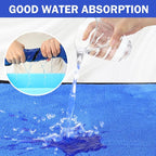 12 Pcs Microfiber Towels for Cars, 800 GSM Plush Drying Cleaning Cloth Bulk, 16 x 16 Inch Thick Absorbent Wash Detailing Towels for Car Polishing, House, Kitchen Cleaning(Gray and Blue)