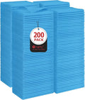 Orighty Microfiber Cleaning Cloth, 200 Pack Microfiber Towels for Cars, Multi-Purpose Shop Towels Cleaning Rags Bulk for Car, Home, Kitchen, 11.5’’ x 11.5’’, Blue