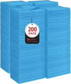 Orighty Microfiber Cleaning Cloth, 200 Pack Microfiber Towels for Cars, Multi-Purpose Shop Towels Cleaning Rags Bulk for Car, Home, Kitchen, 11.5’’ x 11.5’’, Blue