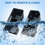 Center Console Cup Holder Inserts for 2026 2025 2024 Toyota Tacoma Accessories Middle Console & Rear Armrest Cup Holder TPE Non Slip Drink Holder Protector Organizer Black, 2PCS Set