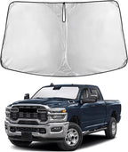 Windshield Sunshade Compatible for Dodge Ram 1500 2011-2016 2017 2018, Sun Visor for Front Windshield & Window Sun Shade Cover, UV Heat Blocker & Protector, Car Accessories