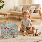 Floral Fabric Storage Basket Car Interior Storage Basket Underwear Sundries Laundry Baskets Supplies Home Organizer Bag (style 10)
